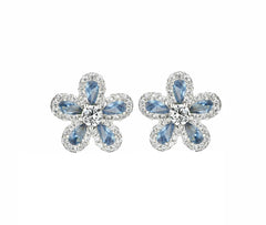 Dainty Colored Floral Studs