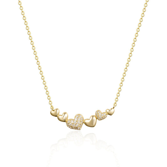 Up & Down Heart Necklace