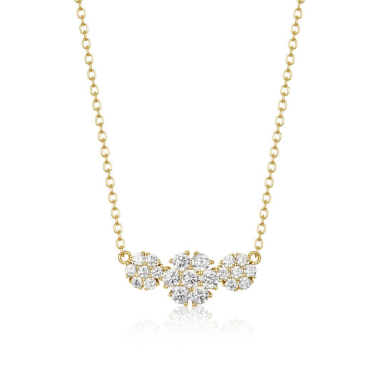 Triple Floral Necklace