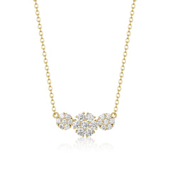 Triple Floral Necklace