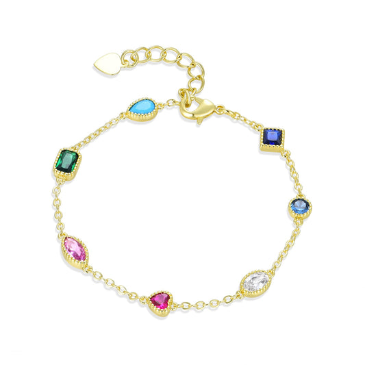 Dainty Multi Shape Bracelet