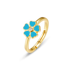 Enamel Floral Ring