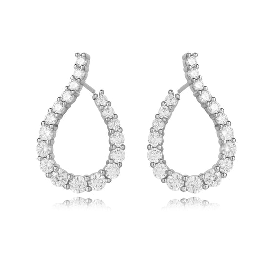 Classic Inner Outer Teardrop Earrings