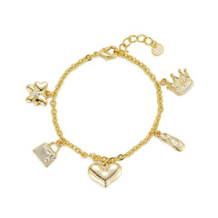 Puffed Charm Bracelet