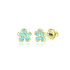 Enamel Classic Flower Studs