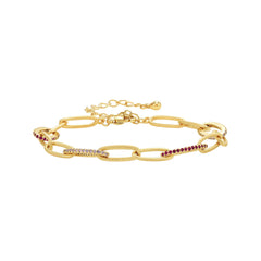 Dainty Matte Links Bracelet