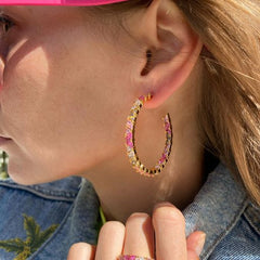 Showstopper Multi Color Hoops