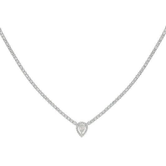 Teardrop Tennis Necklace