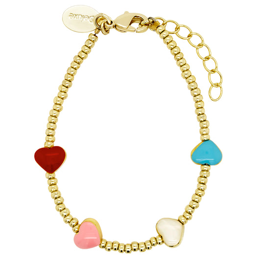 Beaded Heart Bracelet