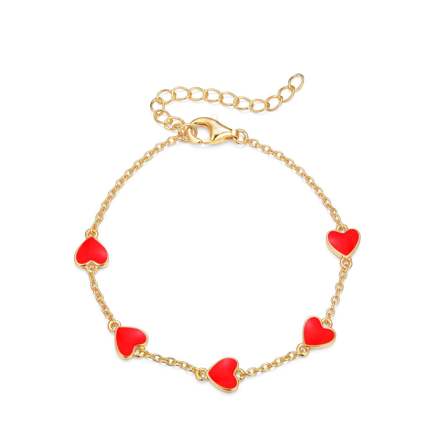 Heart Enamel Bracelet