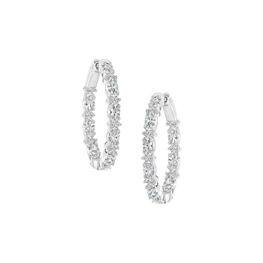 Unique Shaped Oval Hoops