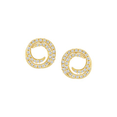 Open Swirl Studs