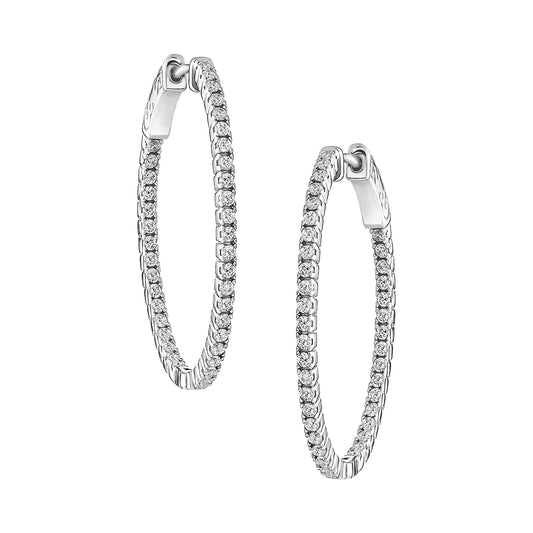 Small Thin Oval Hoops