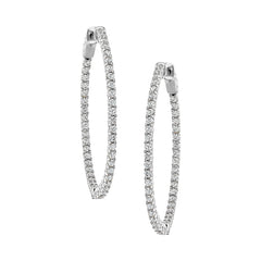 Medium Thin Oval Hoops