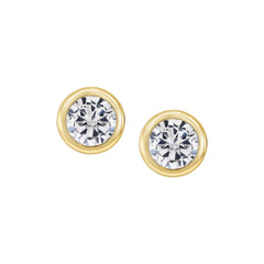 Round Bezel Studs