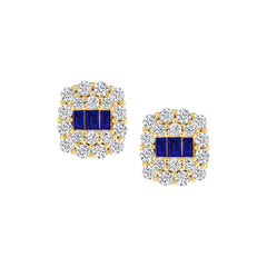 Squared Baguette Studs