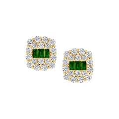 Squared Baguette Studs
