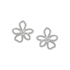Curved Floral Studs