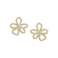 Curved Floral Studs
