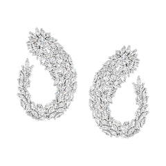 Statement J Hoop Earrings