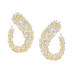 Statement J Hoop Earrings