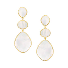 Three-Tier Statement Drop Earrings