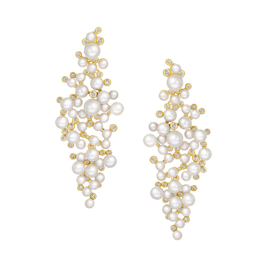 Statement Pearl Drop Earrings