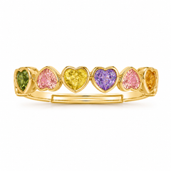 Pastel Heart Ring