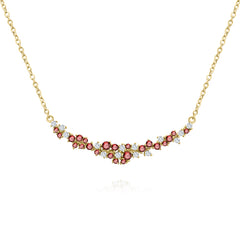 Small Cluster Bar Necklace