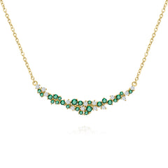 Small Cluster Bar Necklace