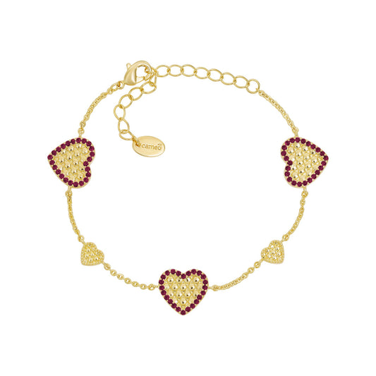 Honeycomb Hearts Bracelet