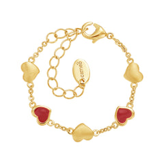 Leaning Hearts Kids Bracelet