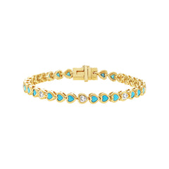 Dainty Heart Bezel Bracelet