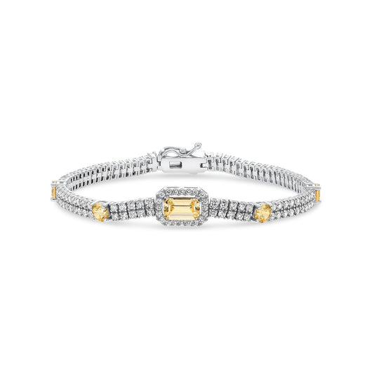Stacked Colored Tennis Bracelet