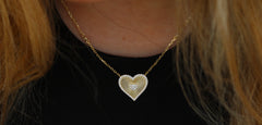Inner Dot Heart Necklace