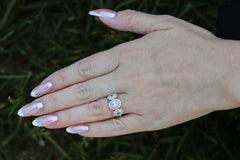 Three Oval Eternity Band