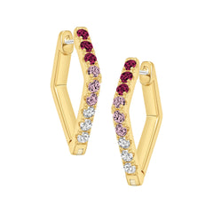 V-Point Huggie Earring