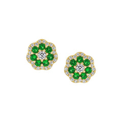Small Detailed Floral Studs