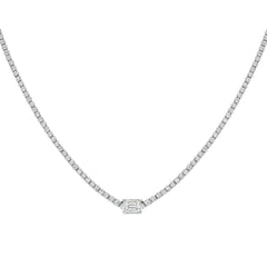 Rectangle Tennis Necklace