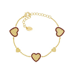 Honeycomb Hearts Bracelet