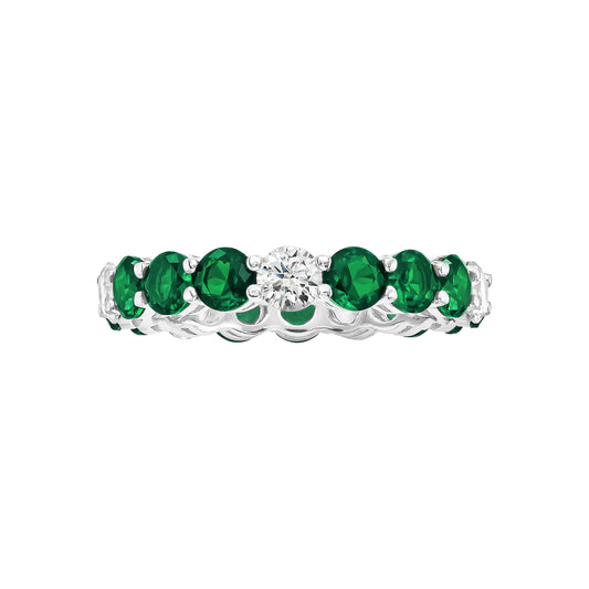 Colored Stone Eternity Ring