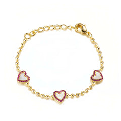 Red Mother Of Pearl Bracelet