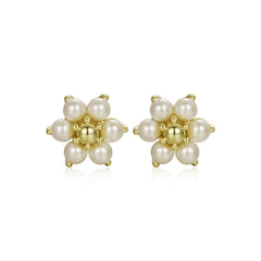 Floral Pearl Studs