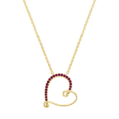 Curled Heart Pendant
