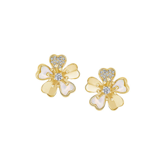 Unique Floral Petal Studs