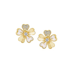 Unique Floral Petal Studs