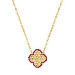 Honeycomb Clover Pendant