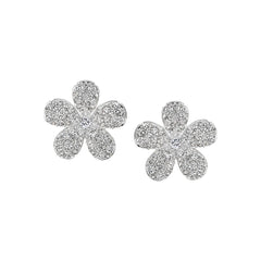 Refined Floral Stud Earring