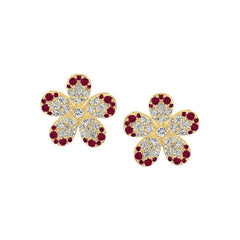 Refined Floral Stud Earring