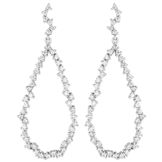 Squiggled Teardrop Earring